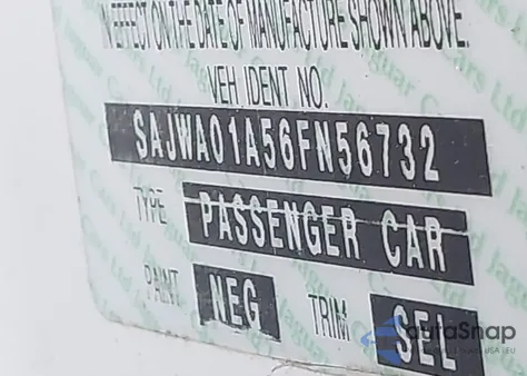 2006 Jaguar S-Type 3.0L V6 z USA, uszkodzony, nr VIN SAJWA01A56FN56732